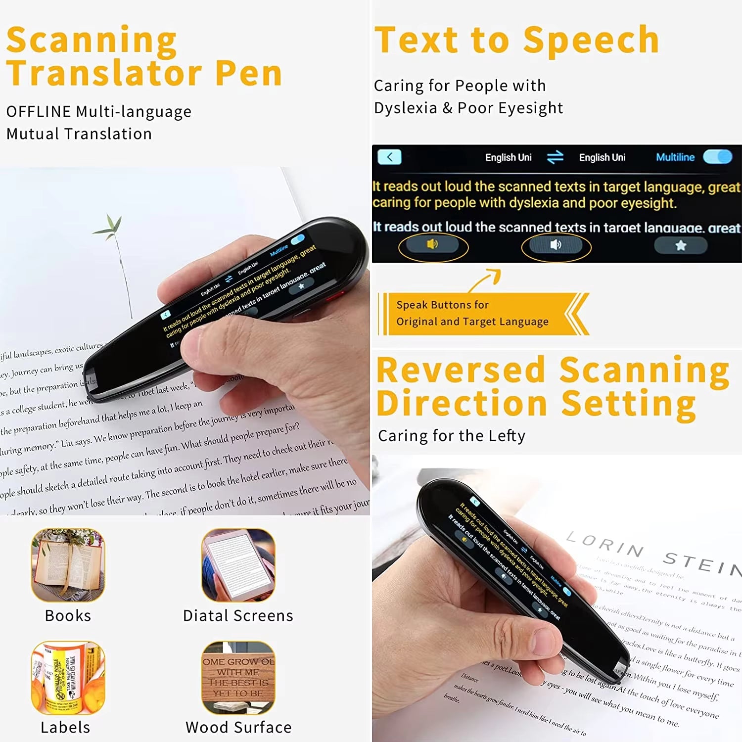 Smart Multifunctiontranslation Real Time Languages Translator Business Dictionary Pen Voice Scan Translator Pen