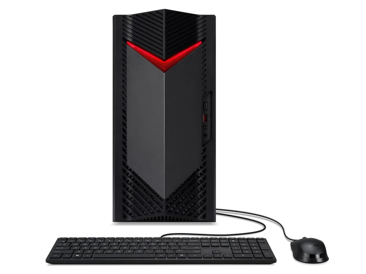 Nitro 50 Gaming Desktop PC, Intel Core I5-14400F, Geforce RTX 4060, 16GB DDR5, 1 TB Pcie SSD, Windows 11 Home, N50-656-UR15