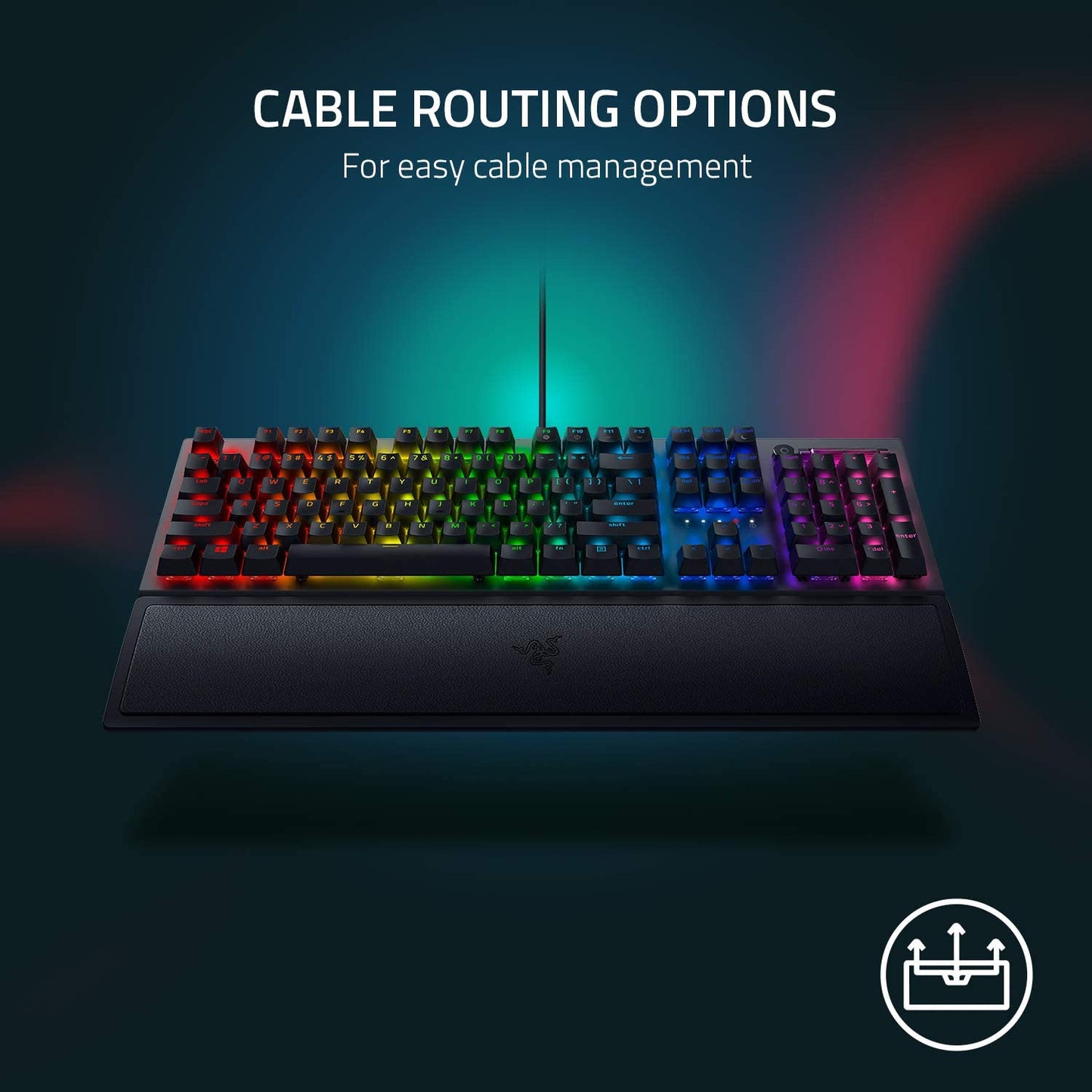 Blackwidow V3 Mechanical Gaming Keyboard: Green Mechanical Switches - Tactile & Clicky - Chroma RGB Lighting - Compact Form Factor - Programmable Macro Functionality, Classic Black