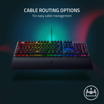 Blackwidow V3 Mechanical Gaming Keyboard: Green Mechanical Switches - Tactile & Clicky - Chroma RGB Lighting - Compact Form Factor - Programmable Macro Functionality, Classic Black