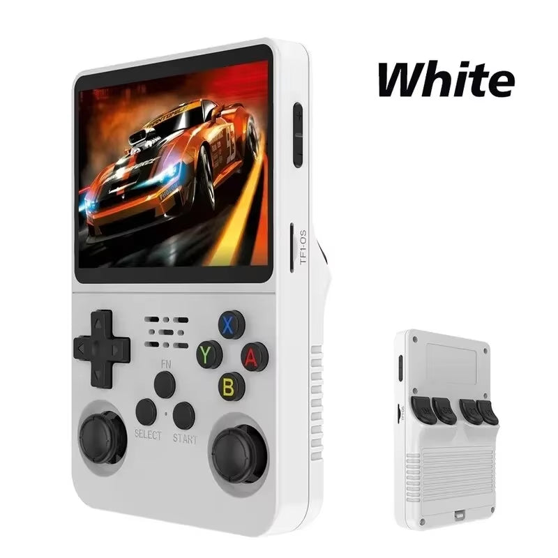 Open Source R36S R36H Video Game Console Linux System 3.5Inch IPS Screen Orange Portable Pocket Video Player 64G R36S MAX