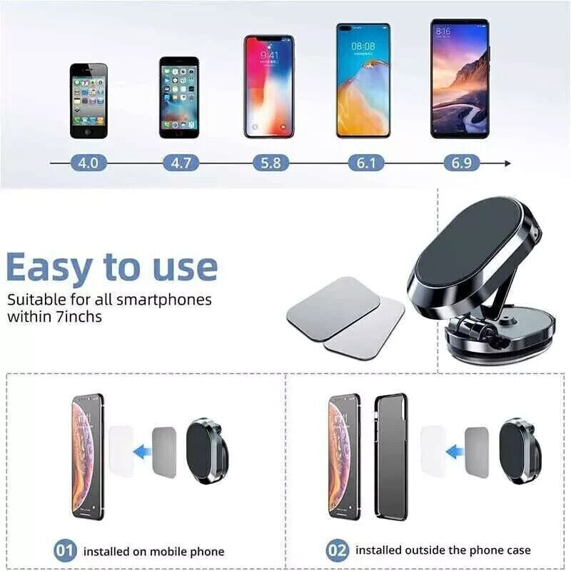 Magnetic Phone Holder for Car, Dashboard Car Phone Holder Mount